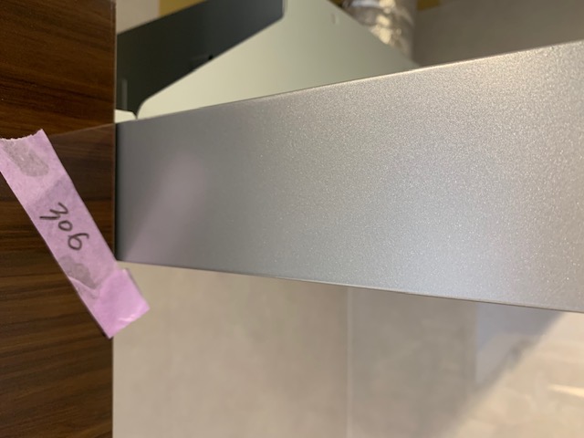 レンジフード凹み補修 After